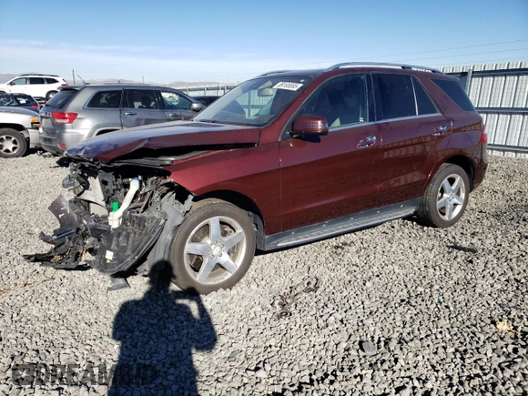 2014 Mercedes-Benz M 550 with VIN 4JGDA7DB3EA303533, listed as a Copart auction lot 89185595 with Not Provided miles and Salvage Title. Bid and sale history available at carsss.com. Image 1.