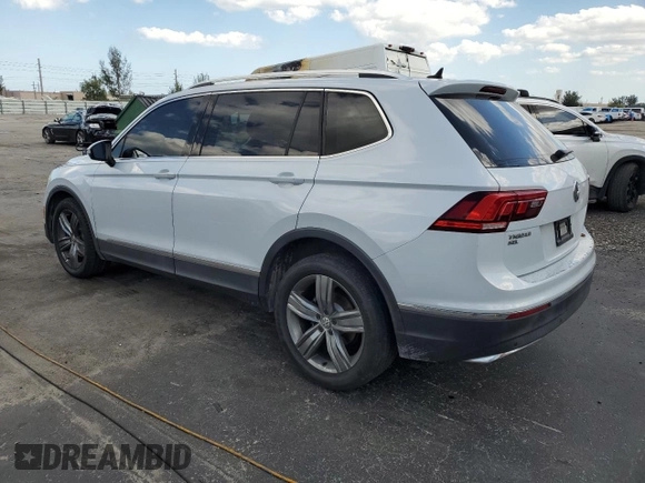 2018 Volkswagen Tiguan SEL Premium with VIN 3VV5B7AX8JM123582, listed as a Copart auction lot 51914115 with 114,549 mi miles and Salvage Title. Bid and sale history available at DreamBid. Image 2.