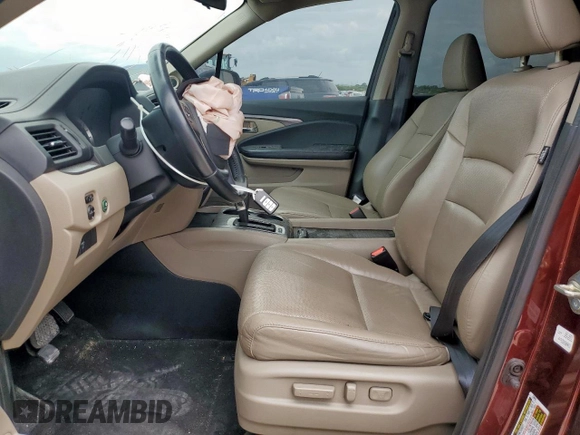 2017 Honda Ridgeline RTL with VIN 5FPYK2F51HB003649, listed as a Copart auction lot 61043865 with 75,453 mi miles and Clean title. Bid and sale history available at DreamBid. Image 7.