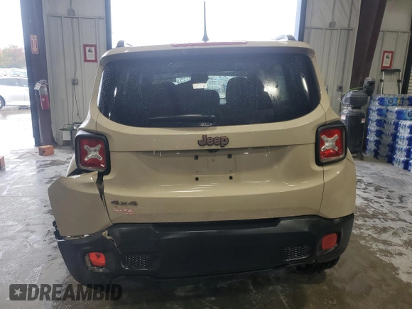 2016 Jeep Renegade Latitude with VIN ZACCJBBT4GPD21105, listed as a Copart auction lot 78734764 with 118,650 mi miles and Salvage Title. Bid and sale history available at carsss.com. Image 6.
