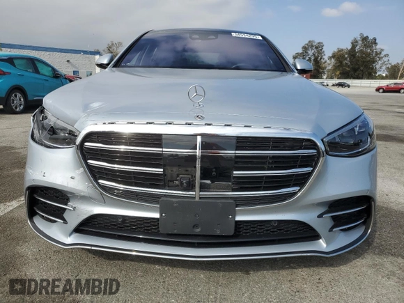2022 Mercedes-Benz S 580 with VIN W1K6G7GB4NA097913, listed as a Copart auction lot 54534295 with Not Provided miles and Salvage Title. Bid and sale history available at DreamBid. Image 5.