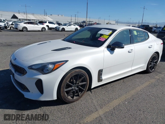 2021 Kia Stinger GT-Line with VIN KNAE15LA5M6088516, listed as a IAAI auction lot 41626750 with 85,152 mi miles. Bid and sale history available at carsss.com. Image 2.