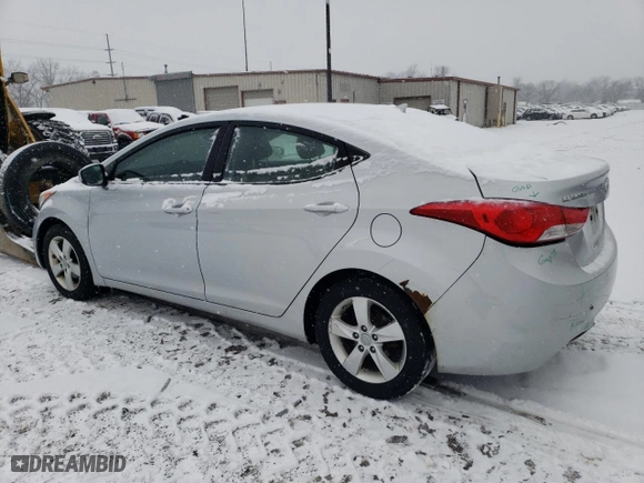 2013 Hyundai Elantra GLS PZEV with VIN 5NPDH4AE7DH442553, listed as a Copart auction lot 87418364 with 165,324 mi miles and Salvage Title. Bid and sale history available at carsss.com. Image 2.