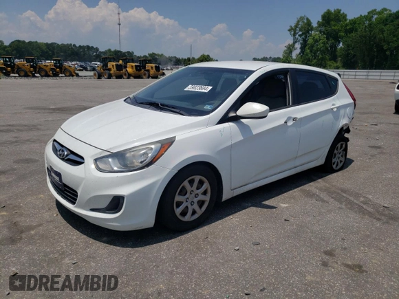 2012 Hyundai Accent GS with VIN KMHCT5AE9CU040856, listed as a Copart auction lot 59823684 with 147,947 mi miles and Non repairable. Bid and sale history available at DreamBid. Image 1.