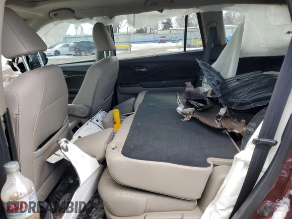 2021 Honda Pilot EX-L with VIN 5FNYF6H51MB060655, listed as a Copart auction lot 46318785 with Not Provided miles and Salvage Title. Bid and sale history available at DreamBid. Image 10.