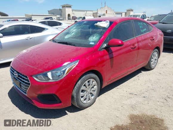 2022 Hyundai Accent SE with VIN 3KPC24A6XNE183245, listed as a IAAI auction lot 42216371 with 20,599 mi miles and . Bid and sale history available at DreamBid. Image 17.