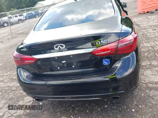 2018 Infiniti Q50 Red Sport 400 with VIN JN1FV7AP0JM461227, listed as a IAAI auction lot 42308384 with 100,694 mi miles and . Bid and sale history available at DreamBid. Image 16.
