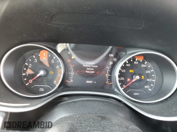 2019 Jeep Compass Latitude z VIN 3C4NJDBB5KT713992, wystawiony jako Copart lot #64503495 z przebiegiem 99 097 mil mil oraz Szkoda całkowita • Salvage title. Historia ofert i sprzedaży dostępna na DreamBid. Obrazek 9.