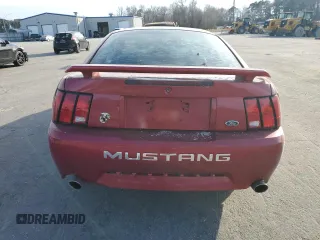 2003 Ford Mustang GT Deluxe with VIN 1FAFP42X43F447476, listed as a Copart auction lot 45862335 with 96,224 mi miles and Salvage Title. Bid and sale history available at carsss.com. Image 6.