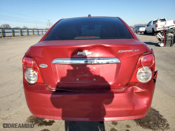 2012 Chevrolet Sonic LT with VIN 1G1JC5SHXC4119112, listed as a Copart auction lot 47313665 with 141,587 mi miles and Salvage Title. Bid and sale history available at carsss.com. Image 6.