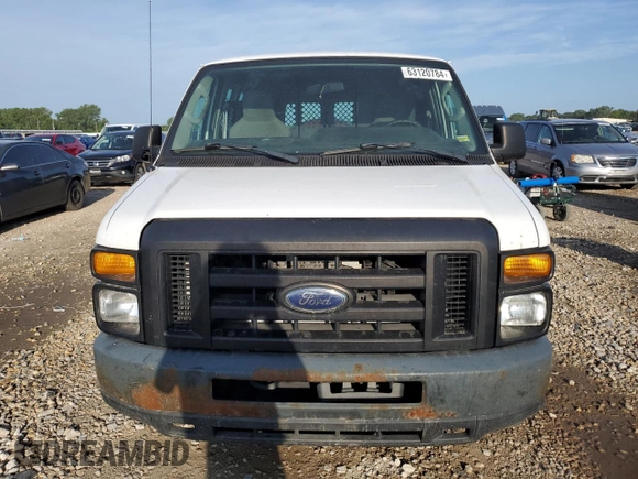 2012 Ford Econoline Cargo Commercial with VIN 1FTNE2EL0CDB33215, listed as a Copart auction lot 63120784 with 258,466 mi miles and Salvage title. Bid and sale history available at DreamBid. Image 5.
