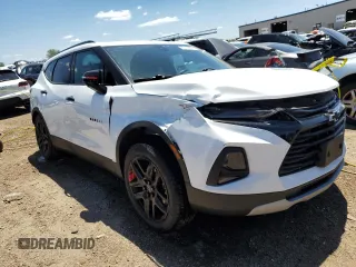 2022 Chevrolet Blazer LT with VIN 3GNKBJR47NS228602, listed as a Copart auction lot 58122064 with 24,317 mi miles and Salvage title. Bid and sale history available at DreamBid. Image 4.