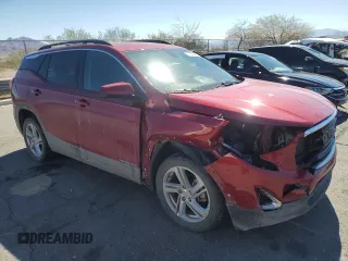 2018 GMC Terrain SLE with VIN 3GKALMEV5JL334315, listed as a Copart auction lot 49848485 with 91,302 mi miles and Salvage Title. Bid and sale history available at carsss.com. Image 4.