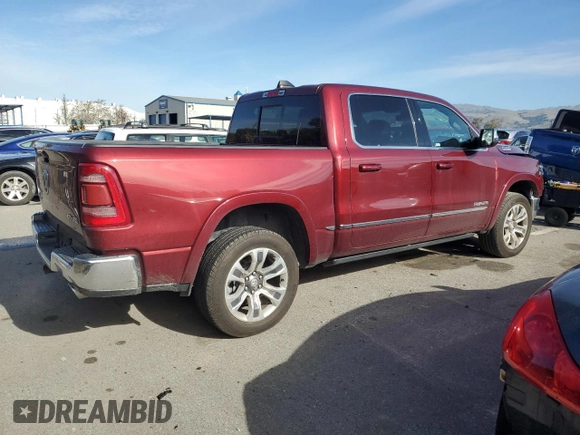 2023 Ram 1500 Limited with VIN 1C6SRFHM1PN532886, listed as a Copart auction lot 44567185 with 6,226 mi miles and Salvage title. Bid and sale history available at DreamBid. Image 3.