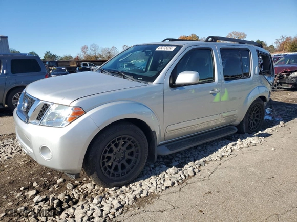 2012 Nissan Pathfinder LE with VIN 5N1AR1NN3CC601552, listed as a Copart auction lot 83875034 with 166,632 mi miles and Salvage Title. Bid and sale history available at carsss.com. Image 1.