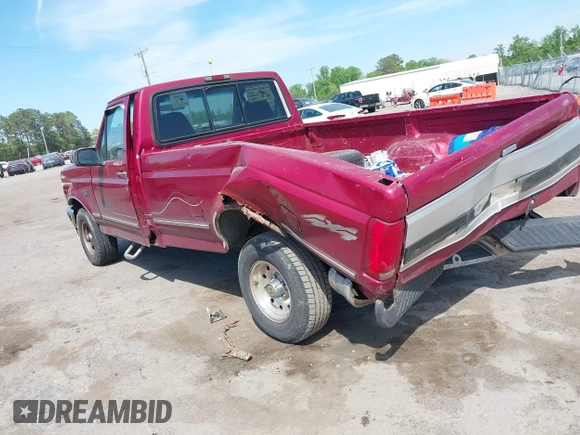 1995 Ford F-150 with VIN 1FTEF14NXSNA06099, listed as a IAAI auction lot 42102587 with Not Provided miles. Bid and sale history available at carsss.com. Image 3.