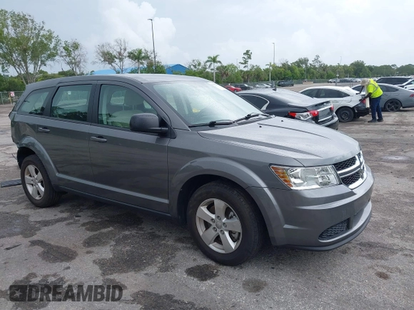 2013 Dodge Journey SE with VIN 3C4PDCAB6DT529949, listed as a IAAI auction lot 42609006 with 38,202 mi miles and . Bid and sale history available at DreamBid. Image 1.