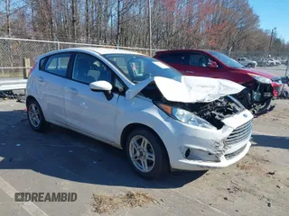 2019 Ford Fiesta SE with VIN 3FADP4EJ2KM131071, listed as a IAAI auction lot 41708252 with 95,792 mi miles. Bid and sale history available at carsss.com. Image 1.