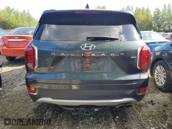 2022 Hyundai Palisade SEL with VIN KM8R4DHE7NU408641, listed as a Copart auction lot 57335835 with 66,510 mi miles and Salvage title. Bid and sale history available at DreamBid. Image 6.