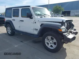 2021 Jeep Wrangler Unlimited Sport Altitude with VIN 1C4HJXDG9MW829362, listed as a IAAI auction lot 41602518 with 46,648 mi miles and . Bid and sale history available at DreamBid. Image 1.