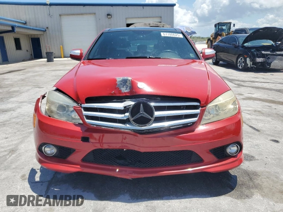2008 Mercedes-Benz C 300 Sport with VIN WDDGF54X58R031520, listed as a Copart auction lot 61180625 with 158,186 mi miles and Salvage title. Bid and sale history available at DreamBid. Image 5.