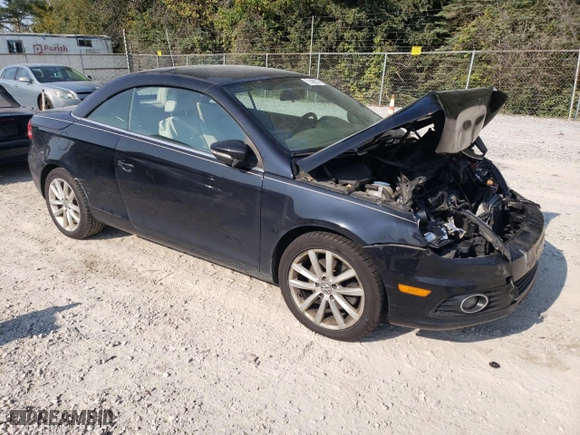 2016 Volkswagen Eos Komfort with VIN WVWBW8AH2GV001058, listed as a Copart auction lot 71482774 with NaN miles and Salvage Title. Bid and sale history available at carsss.com. Image 4.