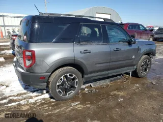 2021 Ford Bronco Sport Outer Banks with VIN 3FMCR9C66MRA68764, listed as a Copart auction lot 45428235 with 42,947 mi miles and Salvage Title. Bid and sale history available at carsss.com. Image 3.