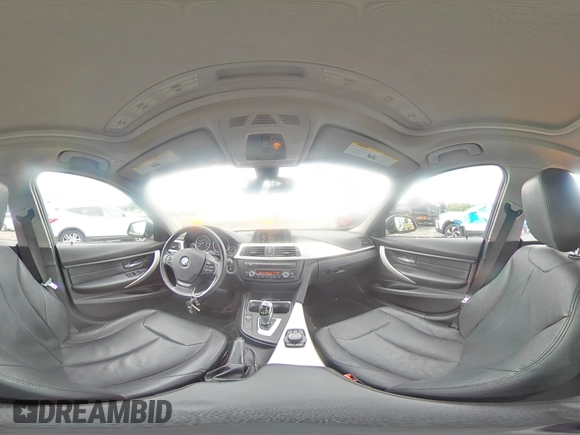 2013 BMW 3 Series 328i xDrive with VIN WBA3B5C53DF595177, listed as a Copart auction lot 57024375 with 124,873 mi miles and Salvage title. Bid and sale history available at DreamBid. Image 14.