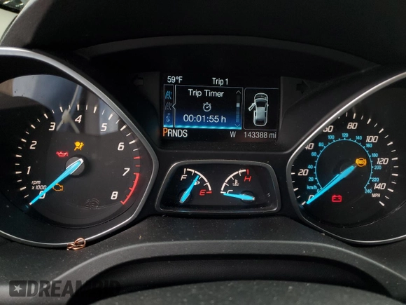 2015 Ford Escape SE with VIN 1FMCU9G99FUB64824, listed as a Copart auction lot 54930305 with 143,388 mi miles and Clean Title. Bid and sale history available at DreamBid. Image 9.