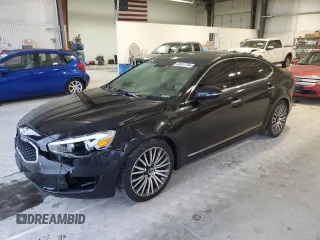 2014 Kia Cadenza Premium with VIN KNALN4D72E5128132, listed as a Copart auction lot 86681784 with 90,950 mi miles and Salvage Title. Bid and sale history available at carsss.com. Image 1.
