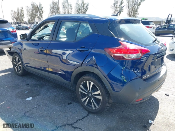 2020 Nissan Kicks SV with VIN 3N1CP5CV1LL501082, listed as a IAAI auction lot 41691787 with 81,753 mi miles. Bid and sale history available at carsss.com. Image 3.