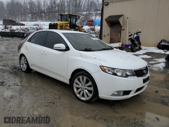 2011 Kia Forte SX with VIN KNAFW4A31B5347560, listed as a Copart auction lot 43109395 with 0 mi miles and Salvage Title. Bid and sale history available at carsss.com. Image 4.