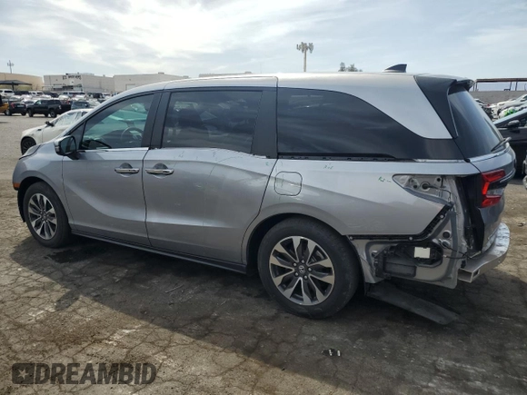 2022 Honda Odyssey EX-L with VIN 5FNRL6H78NB030228, listed as a Copart auction lot 52140365 with 40,607 mi miles and Salvage Title. Bid and sale history available at DreamBid. Image 2.