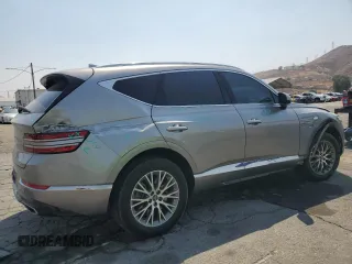 2021 Genesis GV80 with VIN KMUHB4SB5MU040802, listed as a Copart auction lot 71497074 with 45,321 mi miles and Salvage title. Bid and sale history available at DreamBid. Image 3.