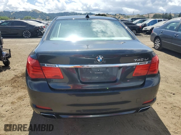 2011 BMW 7 Series 740Li with VIN WBAKB4C55BC392568, listed as a Copart auction lot 56785805 with 110,958 mi miles and Clean title. Bid and sale history available at DreamBid. Image 6.
