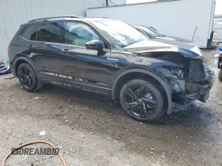 2024 Volkswagen Tiguan SE R-Line Black with VIN 3VVCB7AX3RM070602, listed as a Copart auction lot 51144845 with 10,008 mi miles and Non repairable. Bid and sale history available at DreamBid. Image 4.