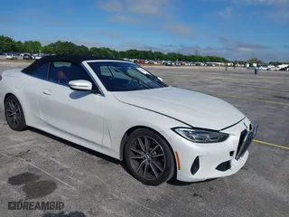 2024 BMW 4 Series 430i with VIN WBA23AT07RCP83781, listed as a IAAI auction lot 41660520 with 24,064 mi miles. Bid and sale history available at carsss.com. Image 1.