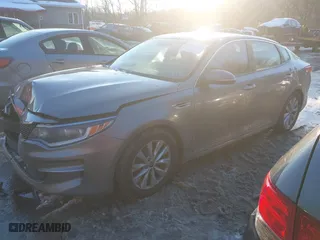 2016 Kia Optima LX with VIN 5XXGT4L39GG014281, listed as a IAAI auction lot 41367750 with 102,683 mi miles. Bid and sale history available at carsss.com. Image 2.