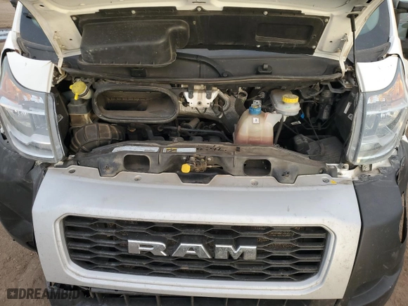 2021 Ram ProMaster Cargo Van with VIN 3C6MRVJG0ME533017, listed as a Copart auction lot 84469094 with 0 mi miles and Salvage Title. Bid and sale history available at carsss.com. Image 12.