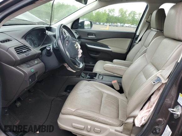 2013 Honda CR-V EX-L z VIN 5J6RM4H72DL033763, wystawiony jako Copart lot #56979455 z przebiegiem Nie podano mil oraz Szkody całkowita. Historia ofert i sprzedaży dostępna na DreamBid. Obrazek 7.