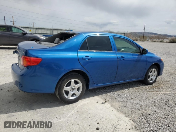 2009 Toyota Corolla with VIN JTDBL40E999033574, listed as a Copart auction lot 53380875 with 42,505 mi miles and Salvage Title. Bid and sale history available at carsss.com. Image 3.