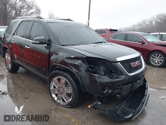 2010 GMC Acadia SLT2 with VIN 1GKLVNED0AJ133929, listed as a IAAI auction lot 41458136 with 163,629 mi miles and . Bid and sale history available at DreamBid. Image 1.