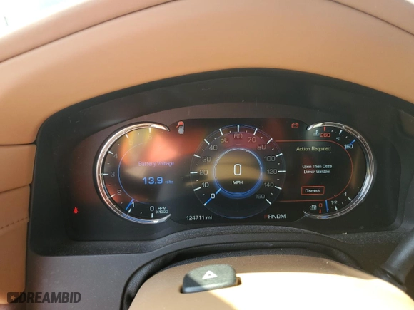 2016 Cadillac Escalade Platinum with VIN 1GYS3DKJ5GR105128, listed as a Copart auction lot 71834854 with 124,711 mi miles and Non Repairable. Bid and sale history available at carsss.com. Image 9.