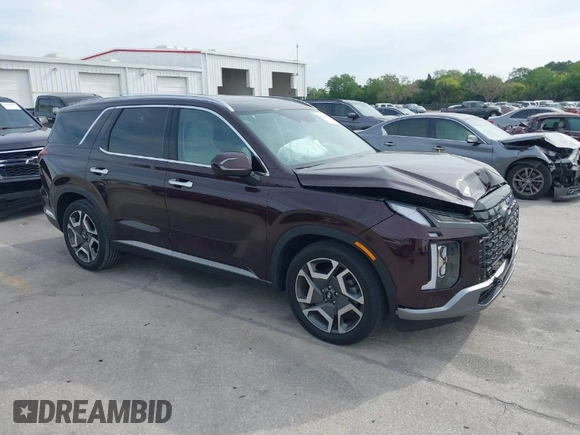2023 Hyundai Palisade Limited z VIN KM8R54GE0PU517573, wystawiony jako IAAI lot #41870400 z przebiegiem 11 477 mil mil oraz . Historia ofert i sprzedaży dostępna na DreamBid. Obrazek 1.