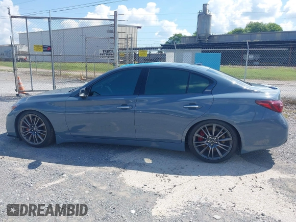 2022 Infiniti Q50 Red Sport 400 z VIN JN1FV7DP5NM370262, wystawiony jako IAAI lot #42727552 z przebiegiem 58 430 mil mil oraz . Historia ofert i sprzedaży dostępna na DreamBid. Obrazek 13.