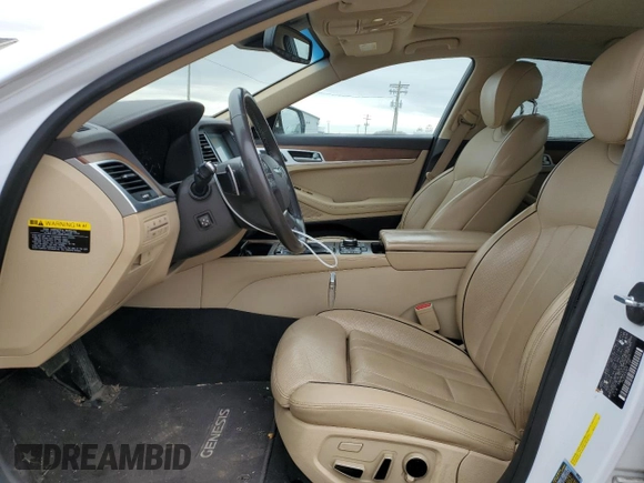 2017 Genesis G80 3.8L with VIN KMHGN4JE0HU180405, listed as a Copart auction lot 49168515 with 133,751 mi miles and Clean Title. Bid and sale history available at DreamBid. Image 7.