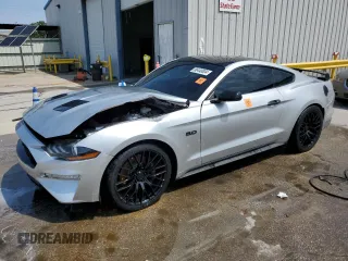 2019 Ford Mustang GT with VIN 1FA6P8CFXK5151475, listed as a Copart auction lot 56440834 with 67,574 mi miles and Salvage title. Bid and sale history available at DreamBid. Image 1.