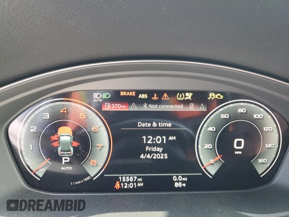 2023 Audi Q5 Premium Plus with VIN WA1BBAFY6P2108346, listed as a Copart auction lot 51733395 with 15,567 mi miles and Salvage title. Bid and sale history available at DreamBid. Image 9.