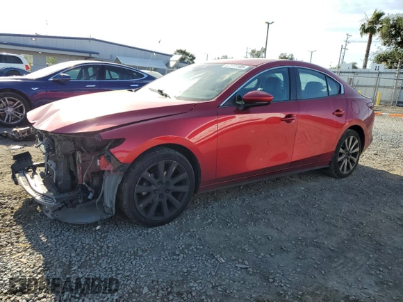 2019 Mazda 3 Preferred z VIN 3MZBPADL5KM112305, wystawiony jako Copart lot #57111105 z przebiegiem 63 011 mil mil oraz Szkoda całkowita • Salvage title. Historia ofert i sprzedaży dostępna na DreamBid. Obrazek 1.