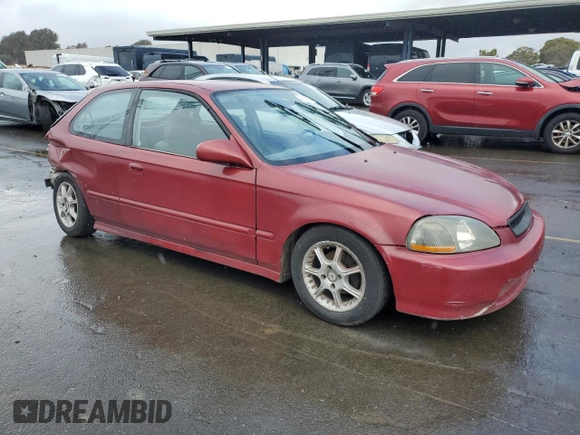 1998 Honda Civic CX with VIN 2HGEJ6327WH100766, listed as a Copart auction lot 45525865 with 265,388 mi miles and Salvage Title. Bid and sale history available at carsss.com. Image 4.